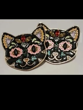 Cat Stud Earrings